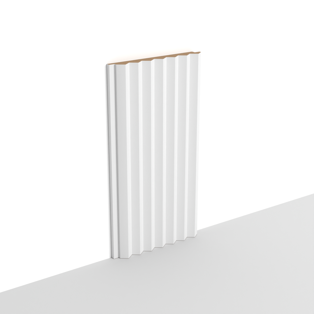 MDF - WP10 - Wall Panel - 12 mm - 12.6 x 280 cm - Y23 - SOFT WHITE