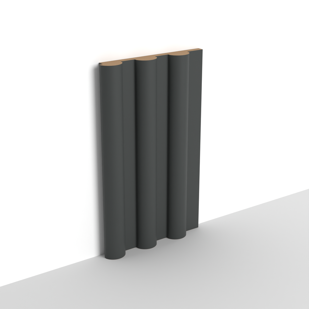 MDF - WP09 - Wall Panel - 18 mm - 12.6 x 280 cm - PM01 - ANTHRACITE