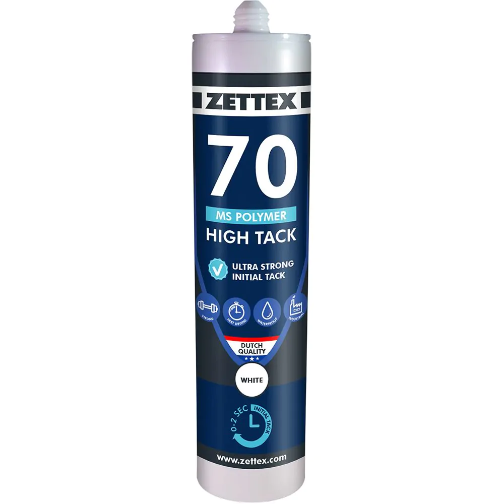Zettex - High Tack Kit  MS 70 Polymer 290 ml Wit