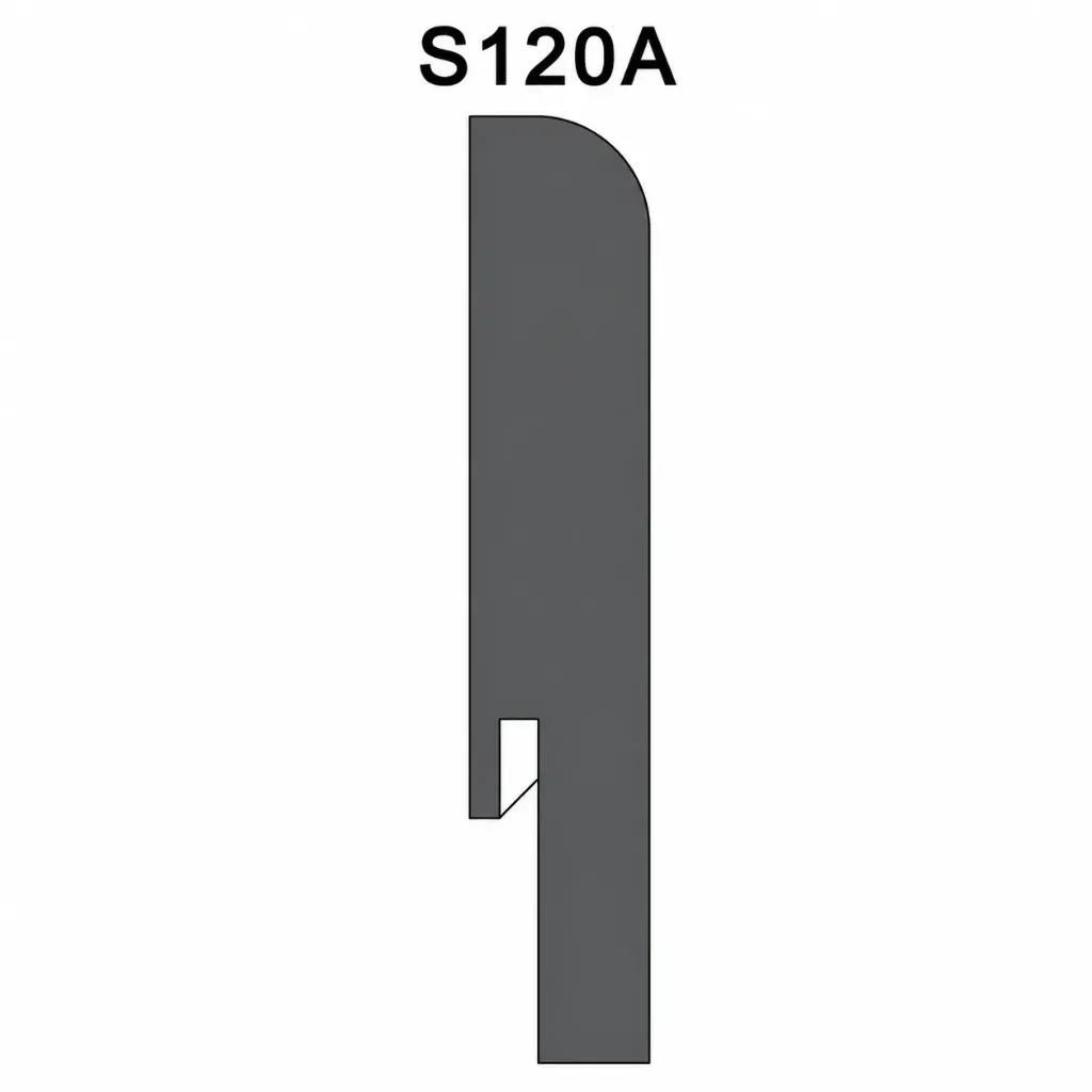 MDF Plinten - S120A - 18 mm x 12 x 280 cm - Y23 SOFT WHITE
