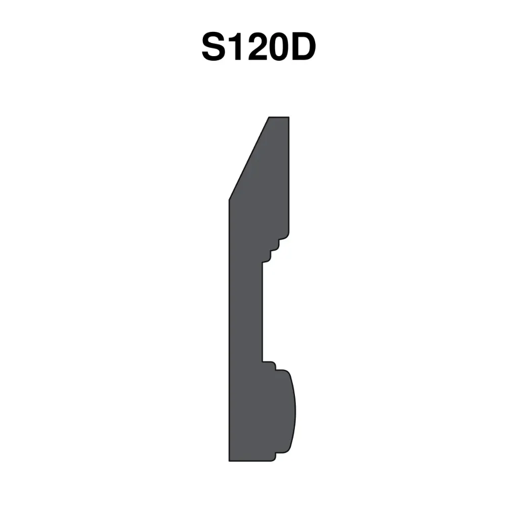 MDF Plinten - S120D - 18 mm x 12 x 280 cm - Y23 SOFT WHITE