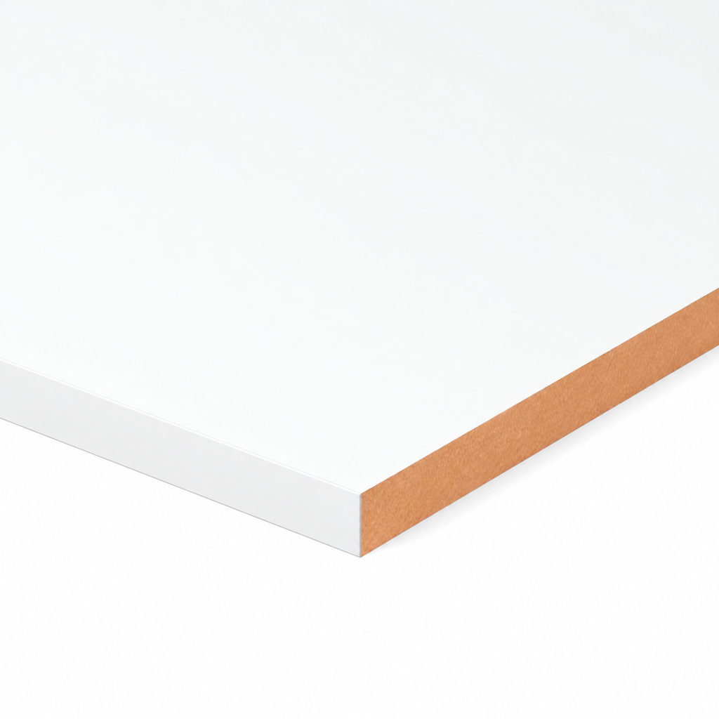 MDFLAM - ISK - 18 mm - 210 x 280 cm - L100 / NTR - WHITE / WHITE