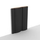 MDF - WP06 - Wall Panel - 18 mm - 14.8 x 280 cm - Y76 MATTE BLACK