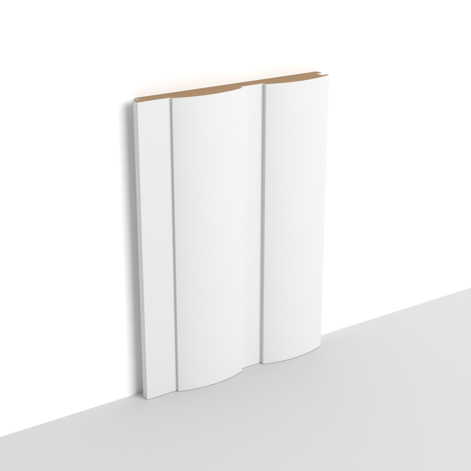 MDF - WP06 - Wall Panel - 18 mm - 14.8 x 280 cm - Y23 - SOFT WHITE
