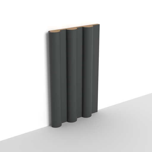 MDF - WP09 - Wall Panel - 18 mm - 12.6 x 280 cm - PM01 - ANTHRACITE