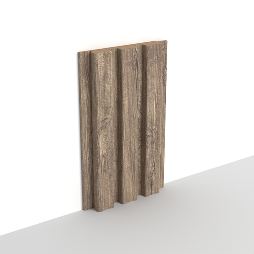 MDF - WP04 - Wall Panel - 18 mm - 12.6 x 280 cm - 202 - ANTIC WALLNUT