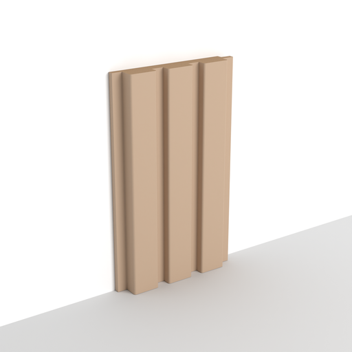 MDF - WP04A - Wall Panel - 18 mm - 12.6 x 280 cm - Y27 LIGHT BROWN