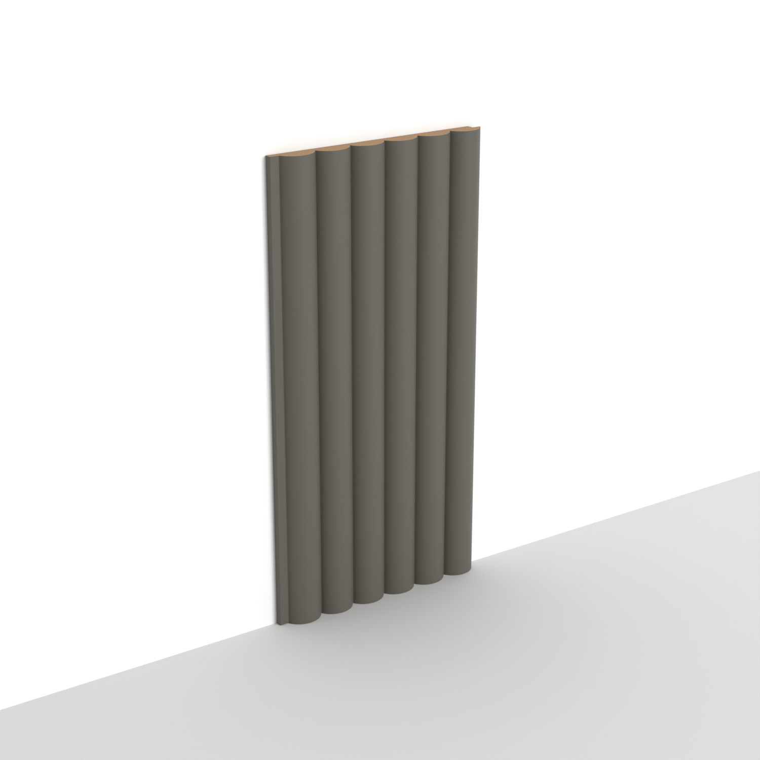 MDF - SWP05 - Wall Panel - 8 mm - 10 x 280 cm - Y32 GRAY